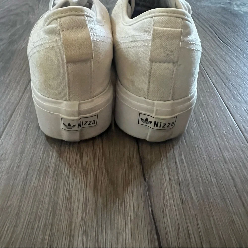 Adidas Nizza Platform Lace Up Sneakers White Size 7 - Picture 4 of 9